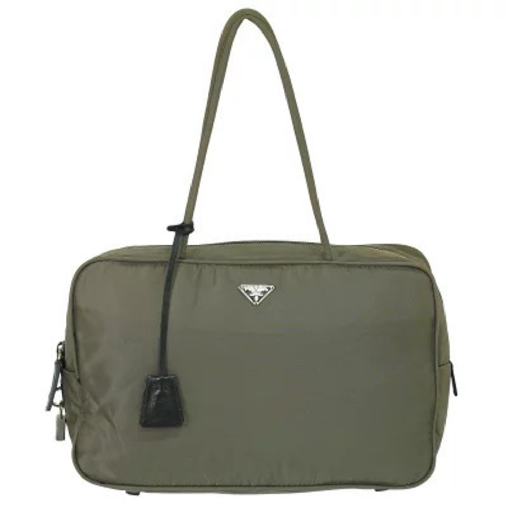 Prada Vitello Daino Shopping Leather Tote Bag Gray
